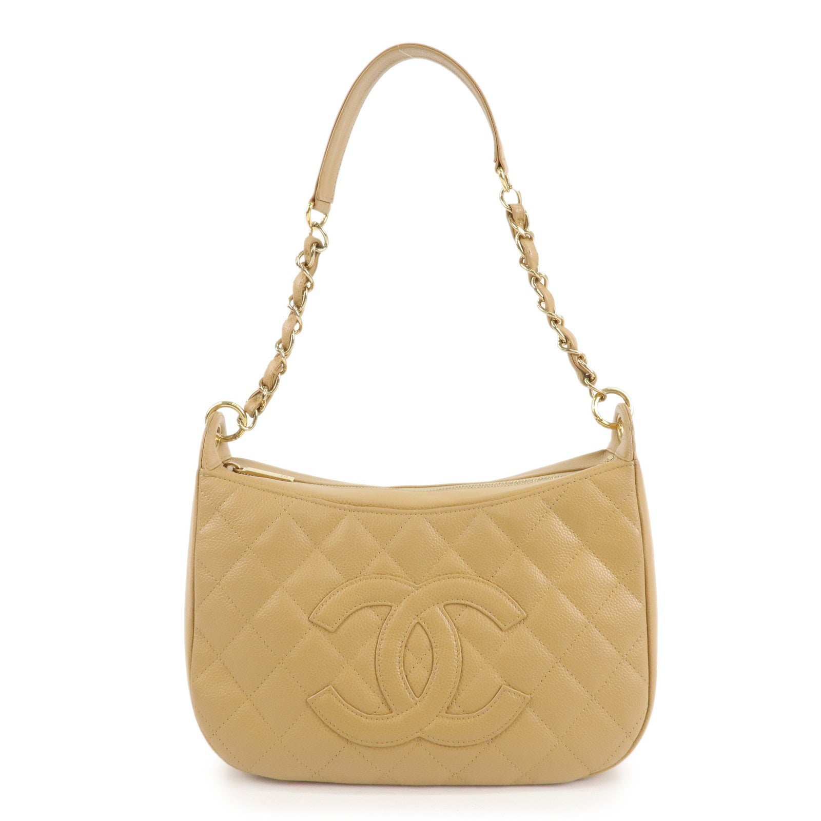 Chanel Beige Elegante Bolso de hombro