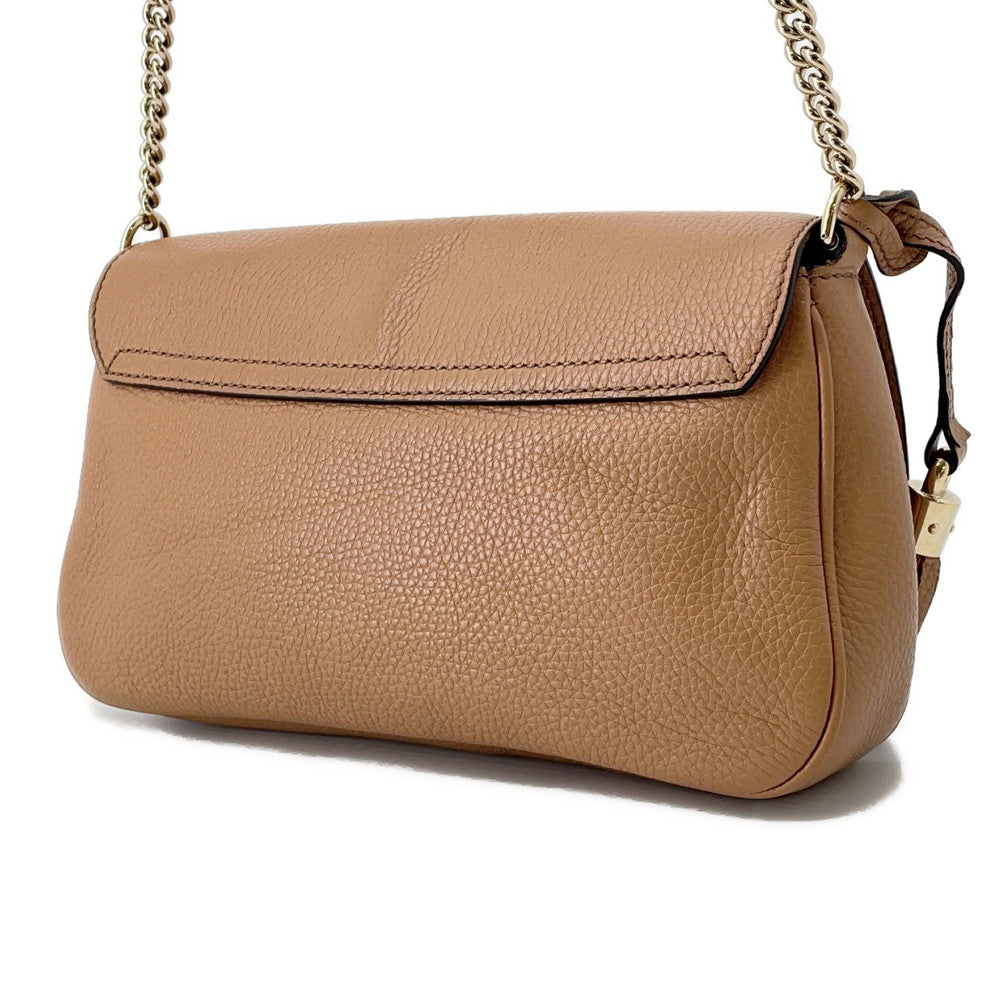 GUCCI ?Soho ChainShoulder Beige536224 de Cuero
