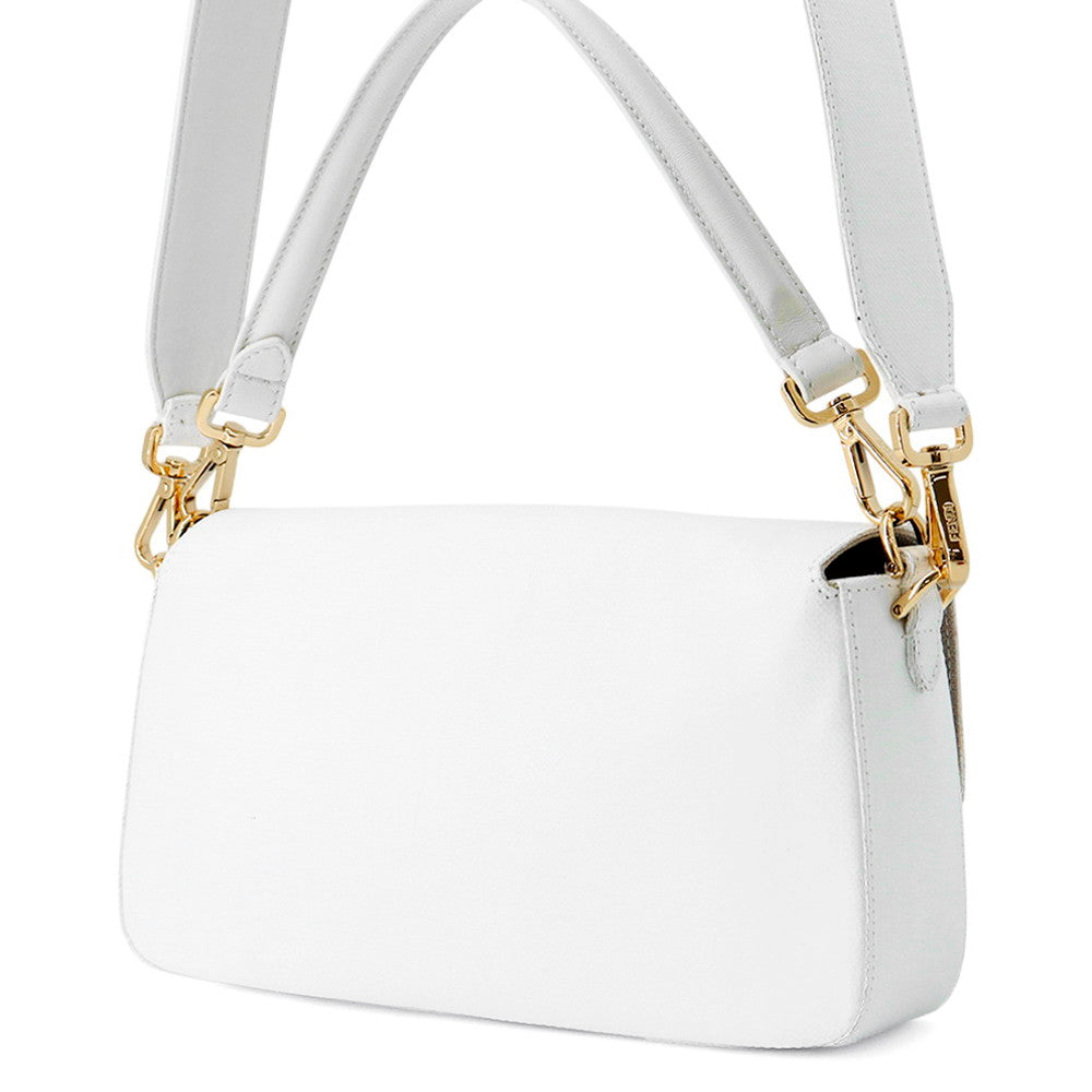 Bolso bombonera Fendi Drawing Personalized Color Kit Blanco 8br600 de Lino
