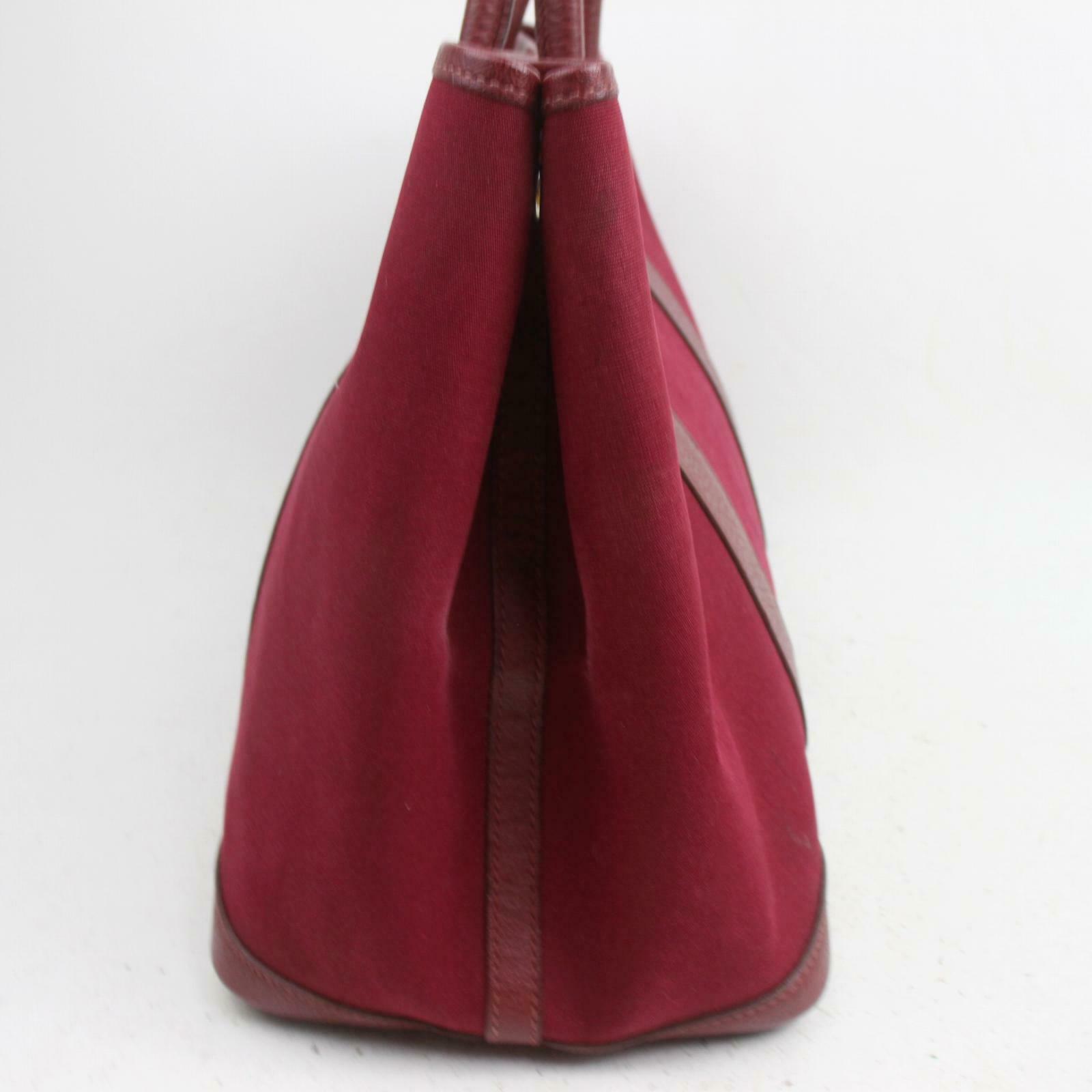 Brand Inspired Hermes Tote Bag Garden Party Pm Red Canvas (SHC7-10046) - Product Image 2