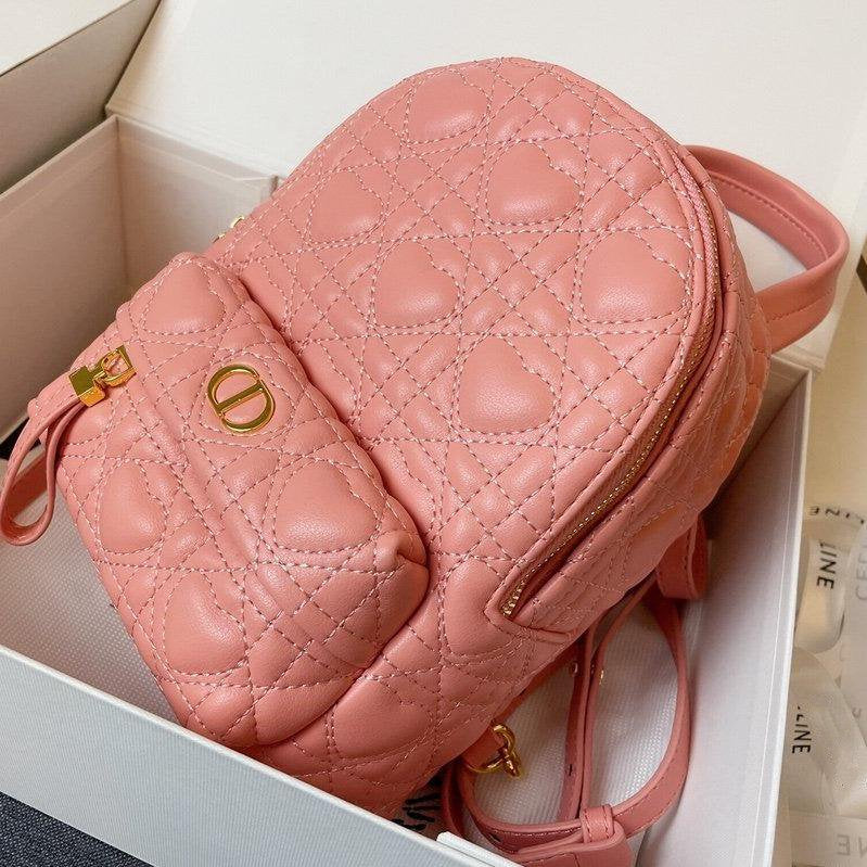 Designer Backpack pink bag – front view
