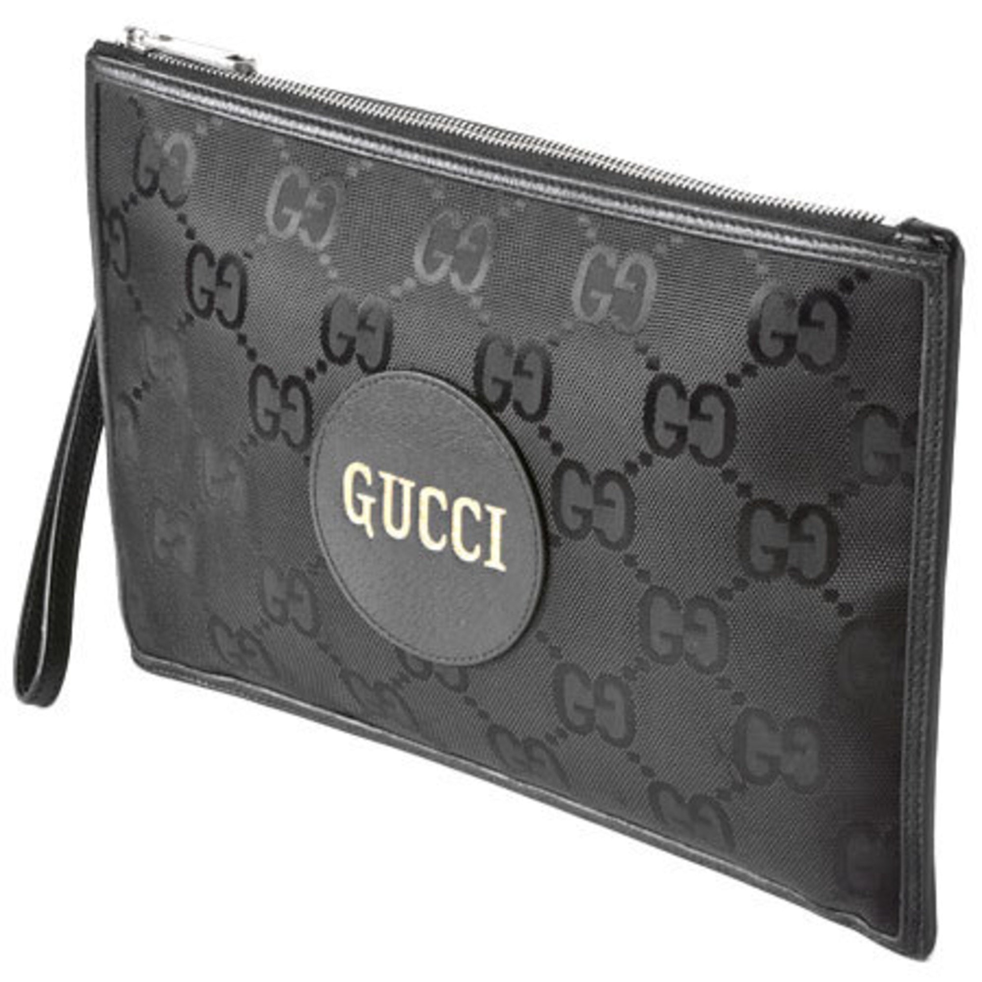 Gucci Off the Grid Bolso de fiesta Bag Negro GG Nylon Second Pouch 625598