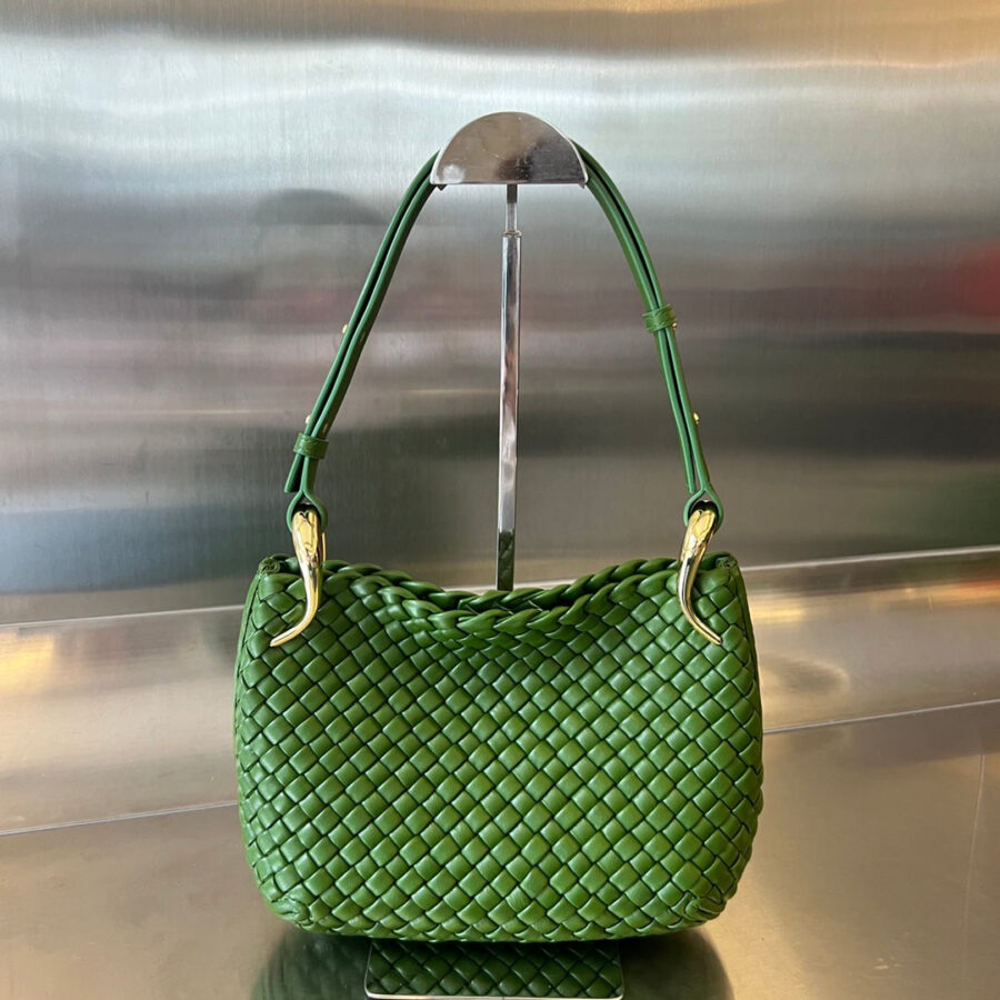 Designer handbag green – front view