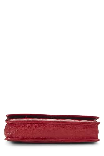 Chl, Rojo Caviar Classic Quilted Cartera On Cadena (WOC), Rojo