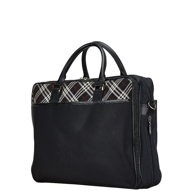 Burberry Nova Check Nylon Cuero Business Bag