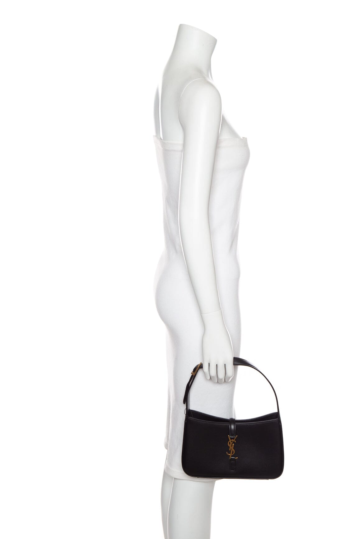 YSL Black "Le 5 a 7" Hobo Bolso de hombro