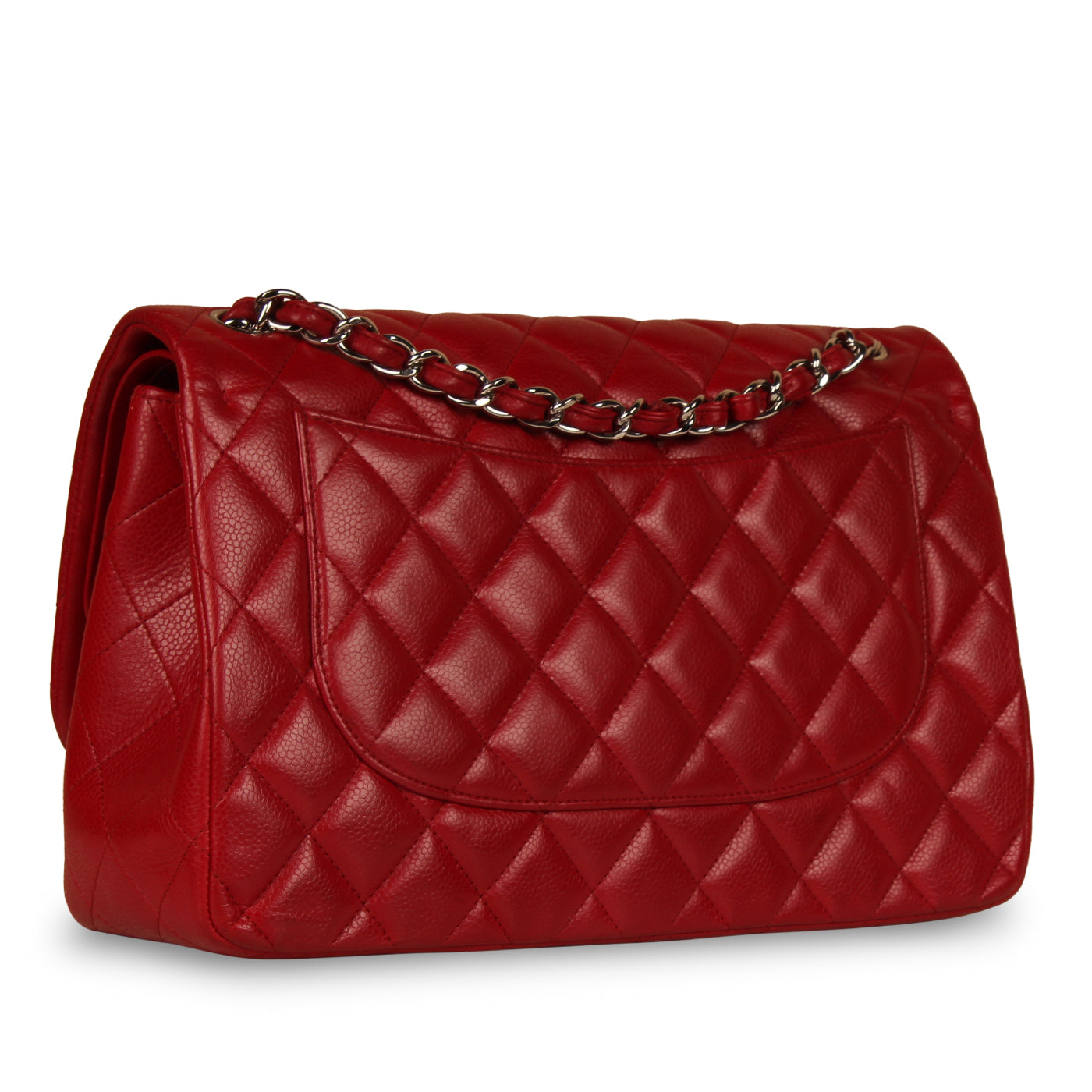 Classic Rojo Caviar Bolso de solapa – Jumbo
