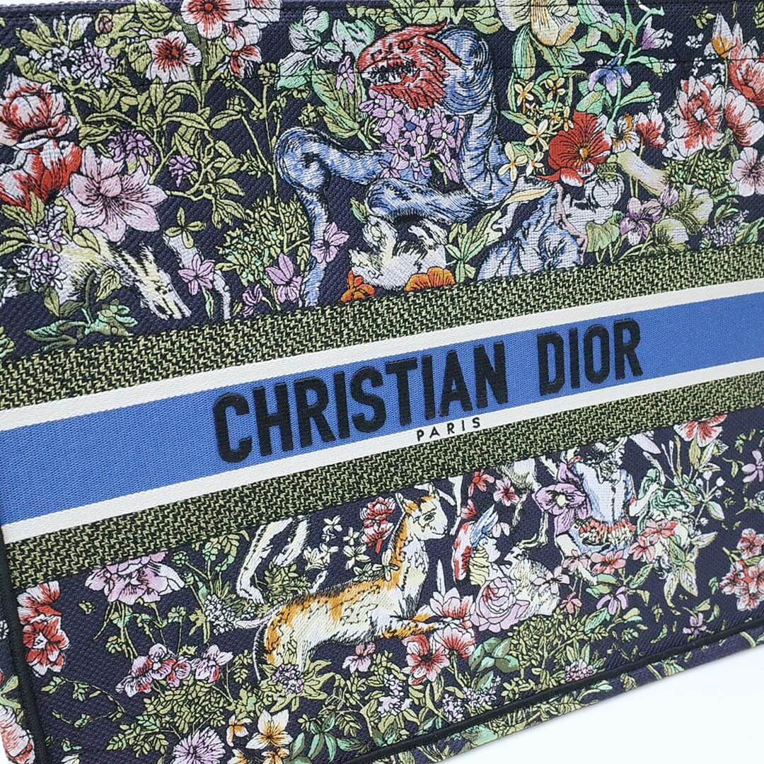 Book Tote BIG Talla 41.5cm 36.5cm Embroidery LOGO Bolso Negro Azul
