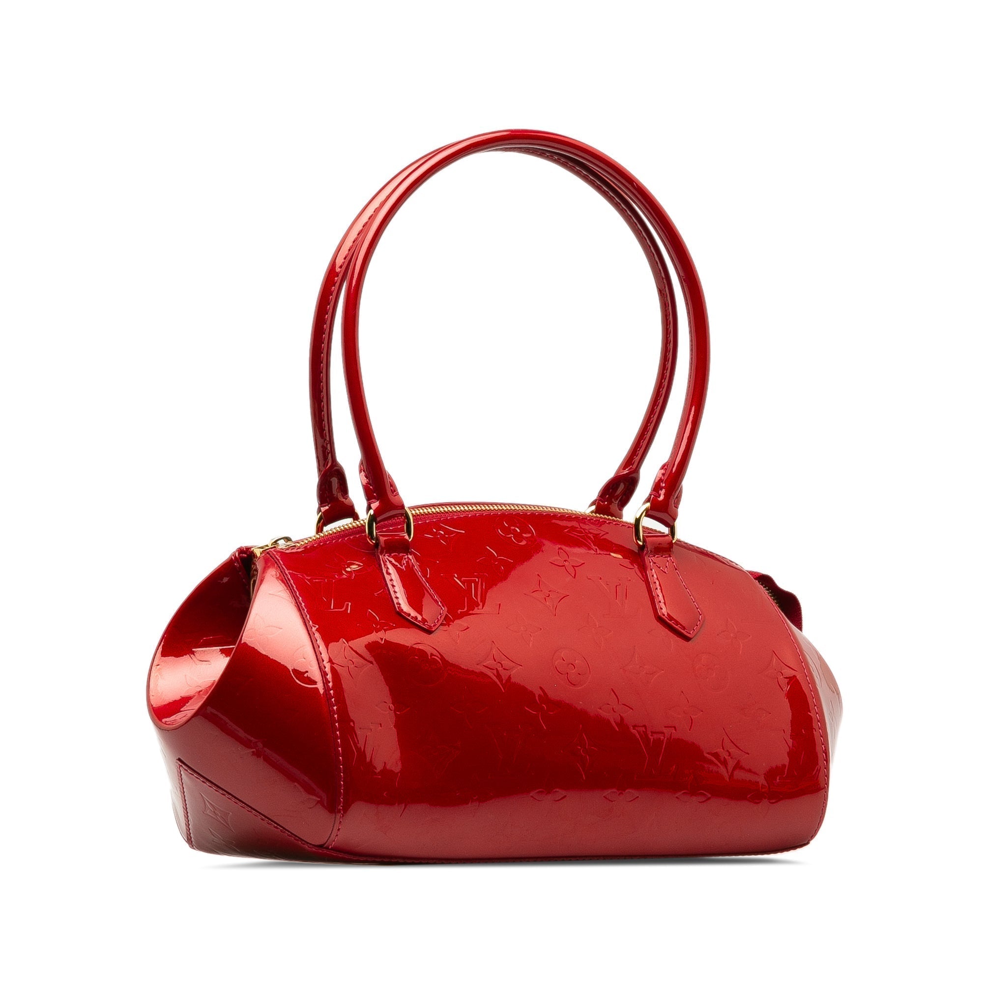 Bolso de hombro Louis Vuitton MONOGRAMA Vernis Sherwood PM Rojo