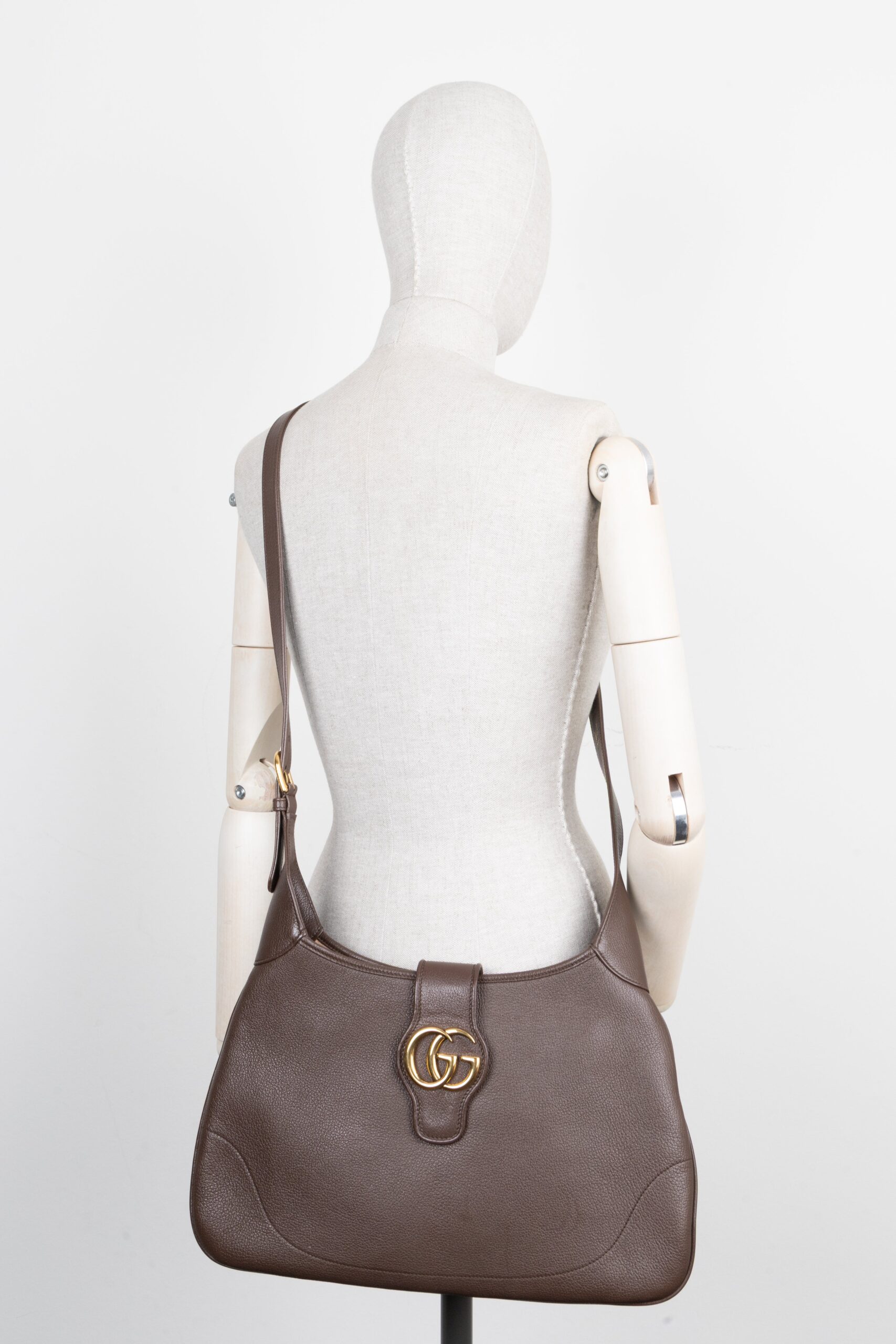 GUCCI Aphrodite Bolso de mano Cuero Marrón