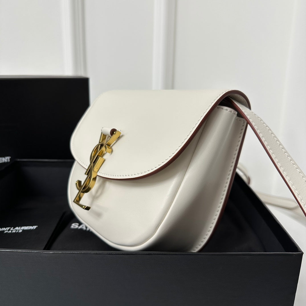 SL Kaia Small Cartera satchel In Blanco Cuero