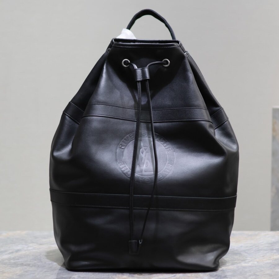 Designer Backpack black bag – front view