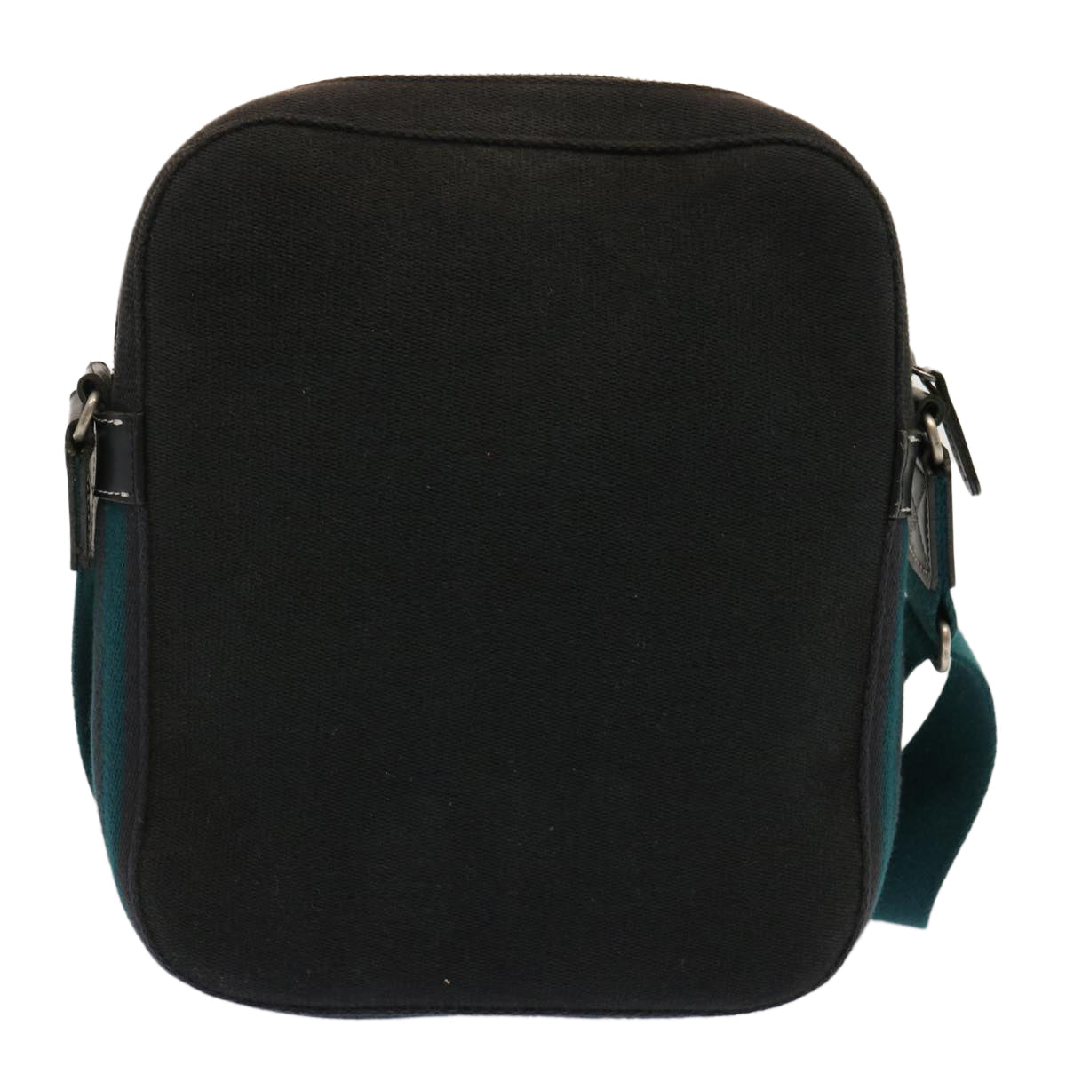 BURBERRY Azul Label Bolso de hombro Canvas Negro Auth yk11709